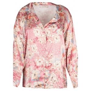 NEW ASTRID women's button down blouse in pink dodo